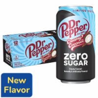 Dr Pepper Creamy Coconut Zero Sugar Soda - Travel Zero Sugar Choice - Classic Use