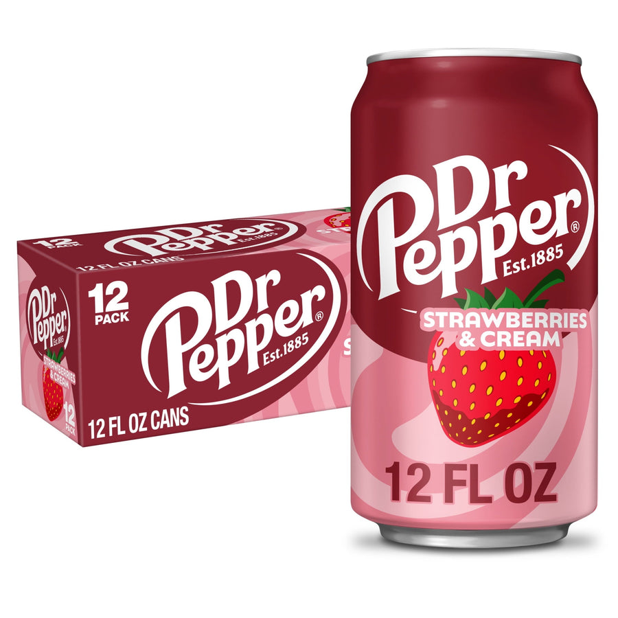 Dr Pepper Strawberries & Cream Soda - Outdoor Soda Choice - Fresh Choice